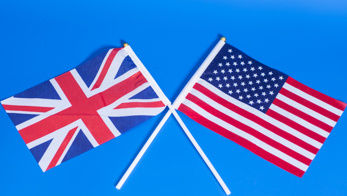 Angielski brytyjski angielski amerykański